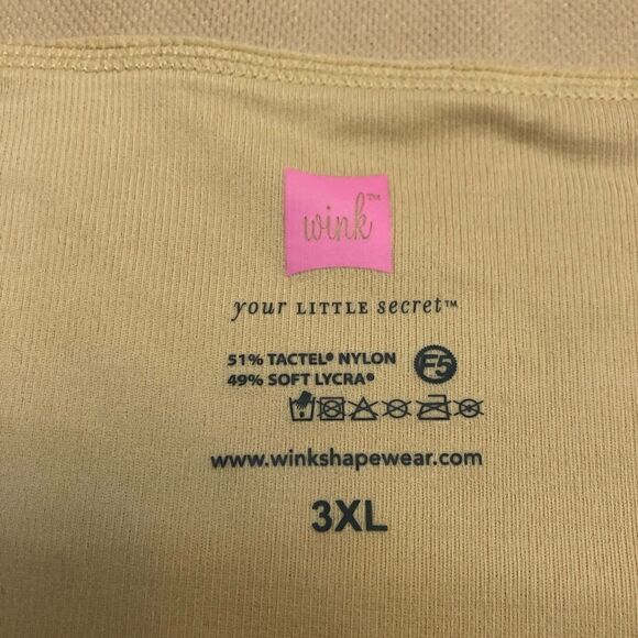Wink your little secret women’s beige shape wear size 3X - Picture 4 of 6